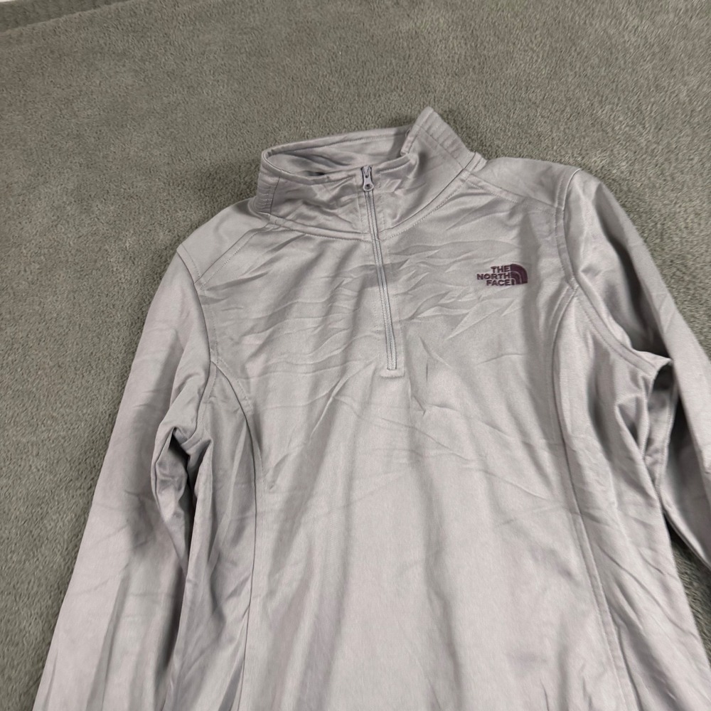 The North Face Womens‎ Quarter Zip Pullover Light Purple Mock Neck Activewear M
